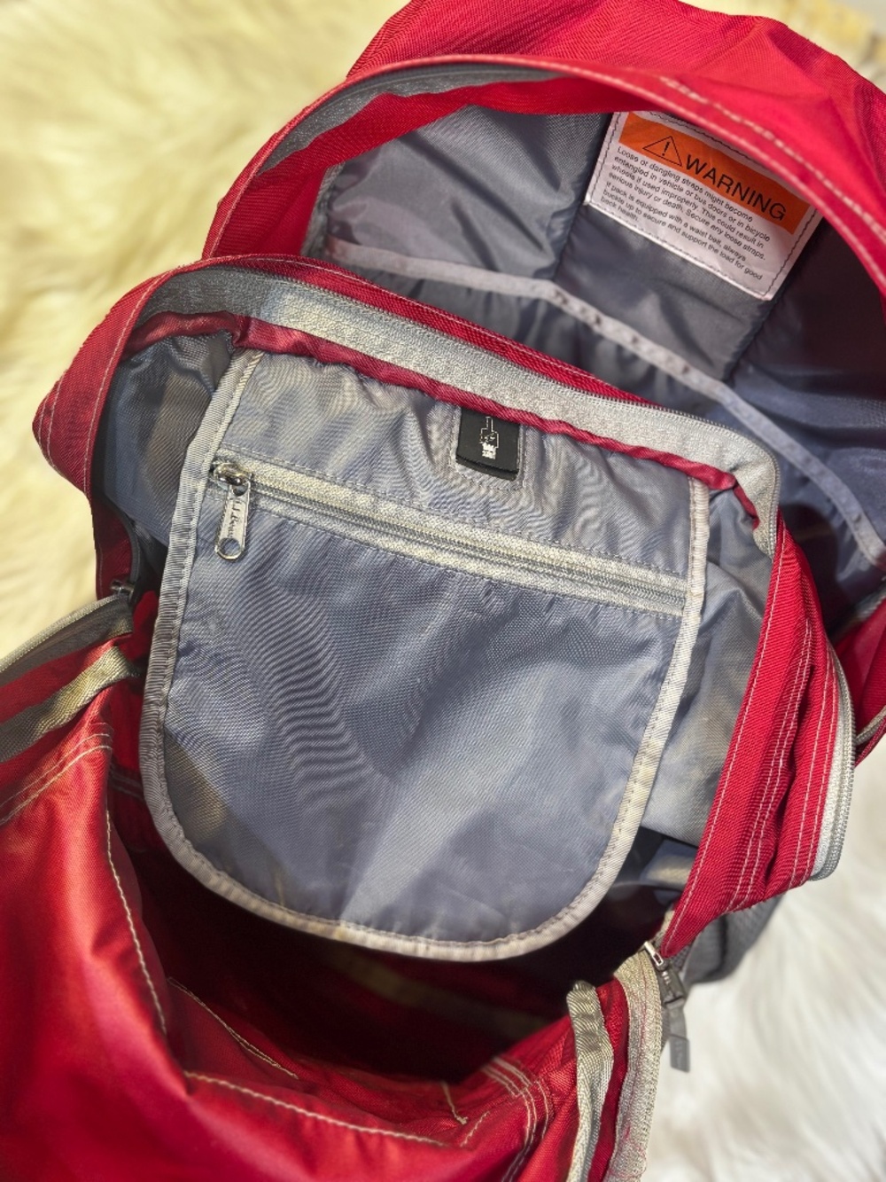 EUC [LL Bean] Red Backpack < All-Star Deluxe Book Pack > School Camp | 10+ - Picture 14 of 16